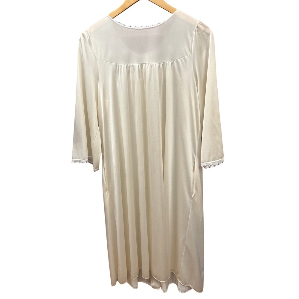 Vintage Sleepwear Shadowline Nightgown Cottagecore Grandma Core Coquette Retro - Picture 4 of 5